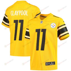 Chase Claypool 11 Pittsburgh Steelers YOUTH Inverted Team Game Jersey - Gold