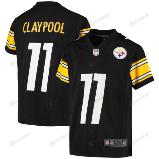 Chase Claypool 11 Pittsburgh Steelers Youth Jersey - Black