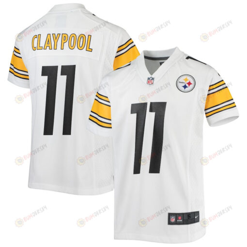 Chase Claypool 11 Pittsburgh Steelers Youth Jersey - White