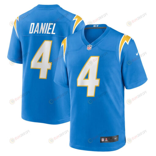 Chase Daniel 4 Los Angeles Chargers Game Jersey - Powder Blue