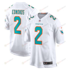 Chase Edmonds 2 Miami Dolphins Game Player Jersey - White