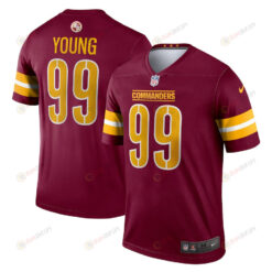 Chase Young 99 Washington Commanders Legend Jersey - Burgundy