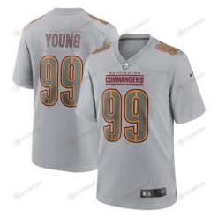 Chase Young 99 Washington Commanders Men Atmosphere Fashion Game Jersey - Gray