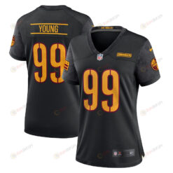 Chase Young 99 Washington Commanders Women's Alternate Game Jersey - Black