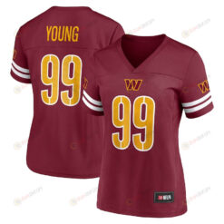 Chase Young 99 Washington Commanders Women's Game Time Player Jersey - Burgundy