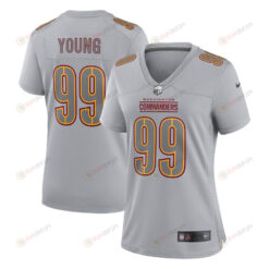 Chase Young Washington Commanders Women's Atmosphere Fashion Game Jersey - Gray