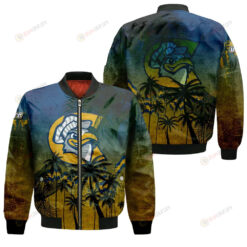 Chattanooga Mocs Bomber Jacket 3D Printed Coconut Tree Tropical Grunge