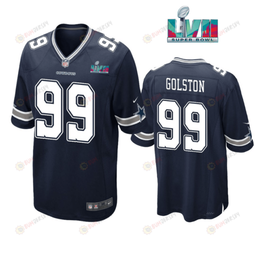 Chauncey Golston 99 Dallas Cowboys Super Bowl LVII Super Bowl LVII Navy Men's Jersey