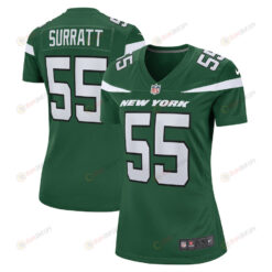 Chazz Surratt New York Jets Women's Game Player Jersey - Gotham Green