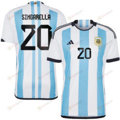 Chiara Singarella 20 Argentina Women's National Team 2023-24 World Cup Home Men Jersey