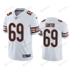 Chicago Bears Ja'Tyre Carter 69 White Vapor Limited Jersey
