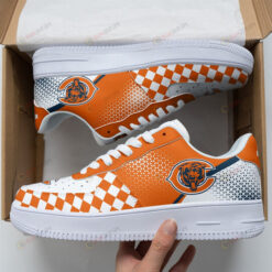 Chicago Bears Logo Caro Pattern Air Force 1 Printed