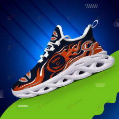 Chicago Bears Logo Fireball Pattern 3D Max Soul Sneaker Shoes