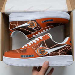 Chicago Bears Logo Lightning Pattern Air Force 1 Printed