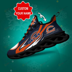 Chicago Bears Logo Line Pattern Custom Name 3D Max Soul Sneaker Shoes