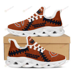 Chicago Bears Logo Seam Pattern Custom Name 3D Max Soul Sneaker Shoes