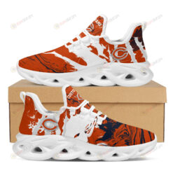 Chicago Bears Logo Slick Pattern Custom Name 3D Max Soul Sneaker Shoes