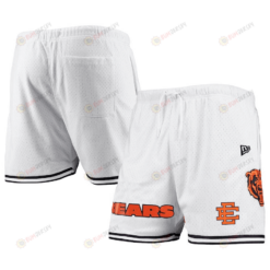 Chicago Bears Logo Team White/Black Mesh Shorts - Men