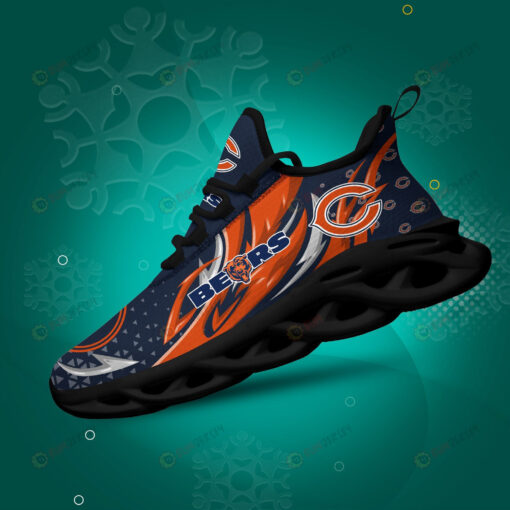 Chicago Bears Logo Triangle Pattern 3D Max Soul Sneaker Shoes