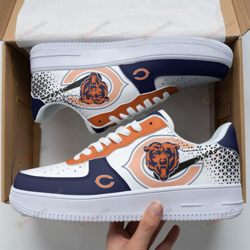 Chicago Bears Logo Triangle Pattern Air Force 1 Printed