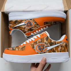 Chicago Bears Logo Unique Camo Pattern Air Force 1 Printed