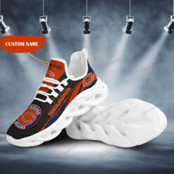 Chicago Bears Mascot Logo Shadow Pattern Custom Name 3D Max Soul Sneaker Shoes