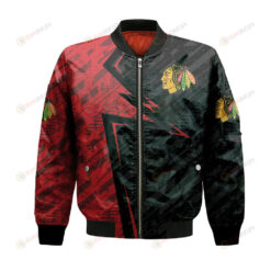 Chicago Blackhawks Bomber Jacket 3D Printed Abstract Pattern Sport