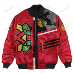 Chicago Blackhawks Bomber Jacket 3D Printed Personalized Hockey For Fan