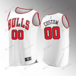 Chicago Bulls 00 Custom Association Jersey 2022-23 White