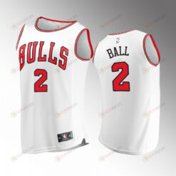 Chicago Bulls 2 Lonzo Ball Association Jersey 2022-23 White