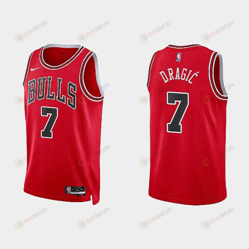 Chicago Bulls 7 Goran Dragic 2022-23 Icon Edition Red Men Jersey