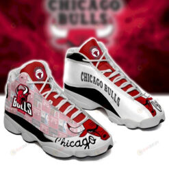 Chicago Bulls Logo Pattern Air Jordan 13 Shoes Sneakers