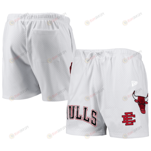 Chicago Bulls Team White Mesh Capsule Shorts - Men