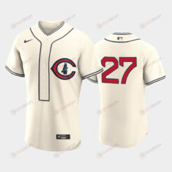Chicago Cubs 2022-23 Field of Dreams Cream 27 Seiya Suzuki Jersey