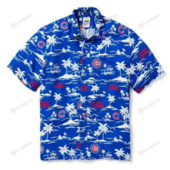 Chicago Cubs Baseball Blue Hawaiian Shirt Beach Short Sleeve