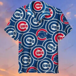 Chicago Cubs Baseball Logo Hawaiian Shirt In Blue