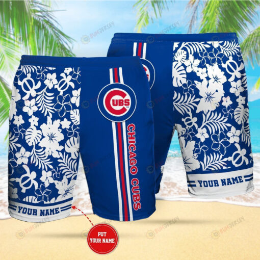 Chicago Cubs Custom Name Hawaiian Shorts Summer Shorts Men Shorts - Print Shorts