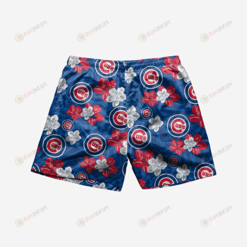 Chicago Cubs Hibiscus Hawaiian Men Shorts Swim Trunks - Print Shorts