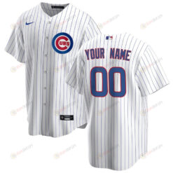 Chicago Cubs Home Custom Men Jersey - White