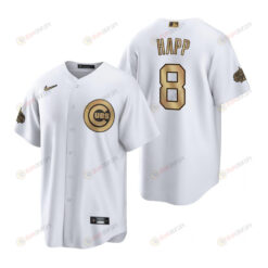Chicago Cubs Ian Happ White 2022-23 All-Star Game Jersey