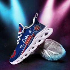 Chicago Cubs Logo Beehive Pattern Custom Name 3D Max Soul Sneaker Shoes