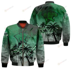 Chicago State Cougars Bomber Jacket 3D Printed Coconut Tree Tropical Grunge