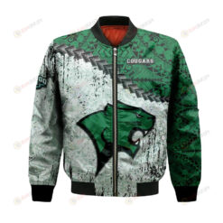 Chicago State Cougars Bomber Jacket 3D Printed Grunge Polynesian Tattoo