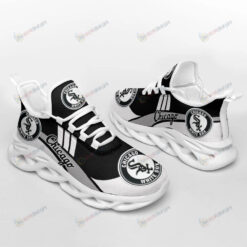 Chicago White Sox Black And White 3D Max Soul Sneaker Shoes