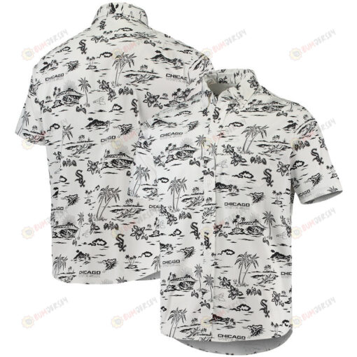 Chicago White Sox Button-Up Hawaiian Shirt - White