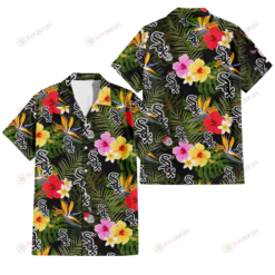 Chicago White Sox Colorful Hibiscus Green Leaf Back Background 3D Hawaiian Shirt