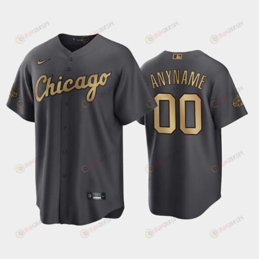 Chicago White Sox Custom 00 2022-23 All-Star Game AL Charcoal Jersey