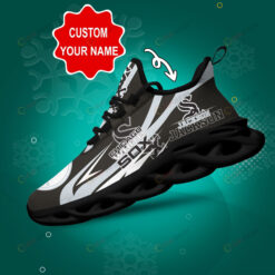 Chicago White Sox Logo Pattern Custom Name 3D Max Soul Sneaker Shoes