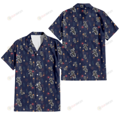 Chicago White Sox Small Hibiscus Buds Navy Background 3D Hawaiian Shirt