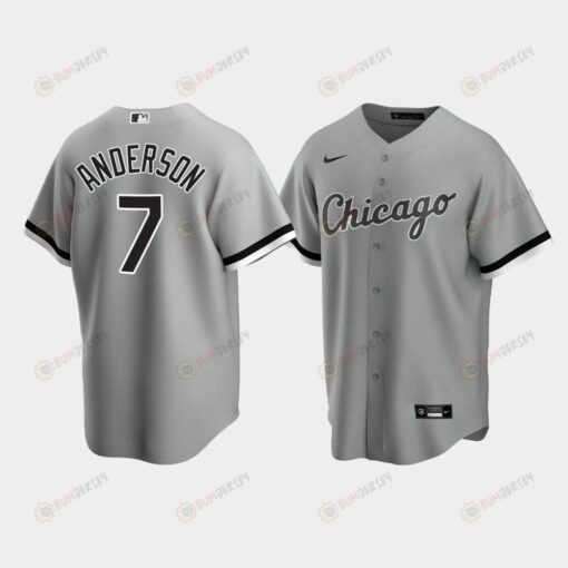 Chicago White Sox Tim Anderson 7 Men's Gray Alternate Jersey Jersey